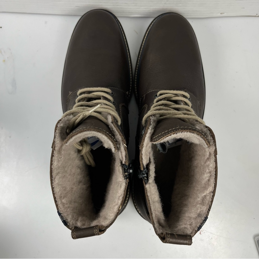 Lloyd Brown Leather Lace Up Fur Lined Ankle Boots Germany Mens US Size 11 - Picture 3 of 11